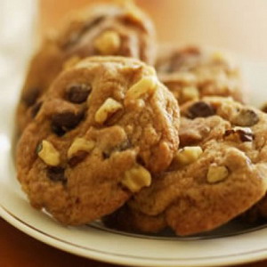 ;Печенье с орехами и шоколадом 